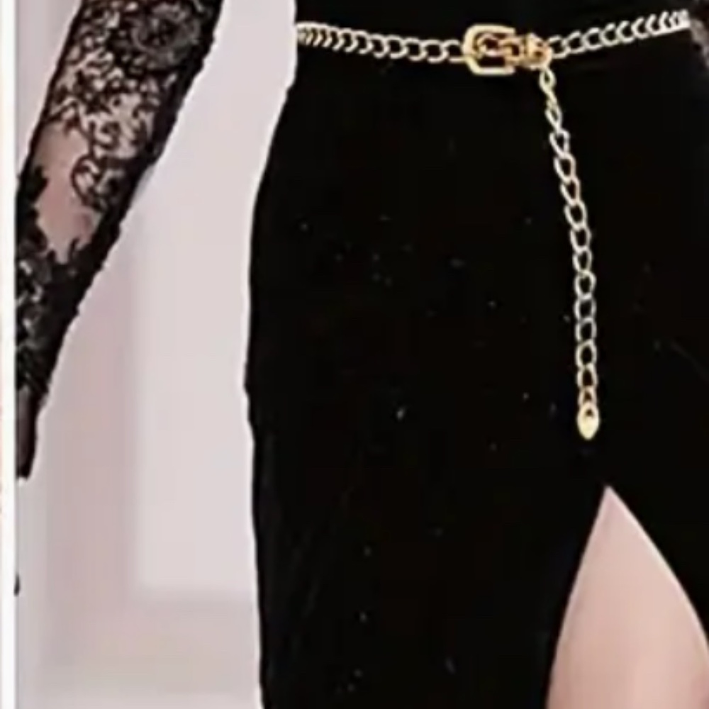 Gold Tone Chain Belt NWT